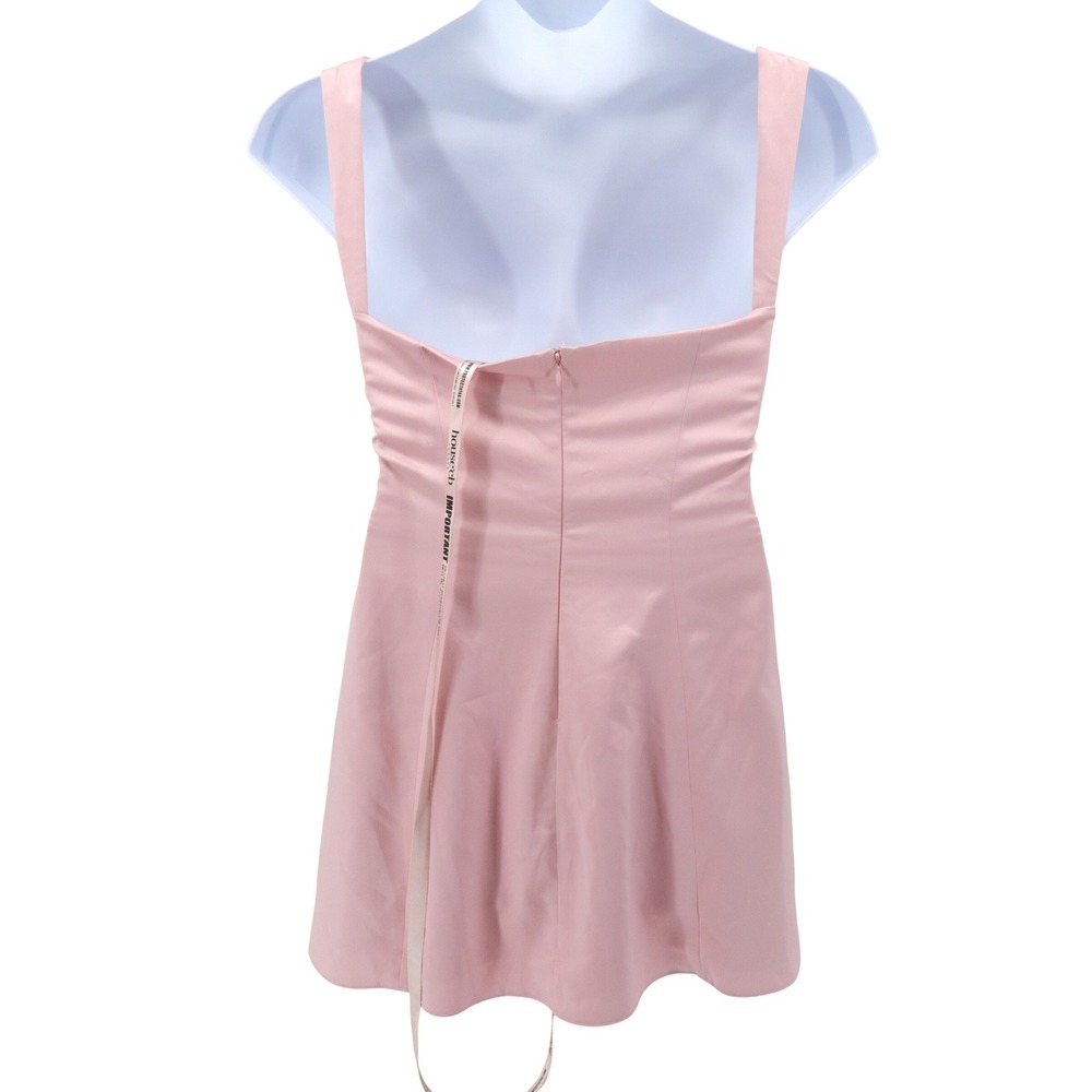NWT House of CB Adriana Rosehill Pink Satin Lace Inset Underwire Mini Dress XL - Picture 3 of 10